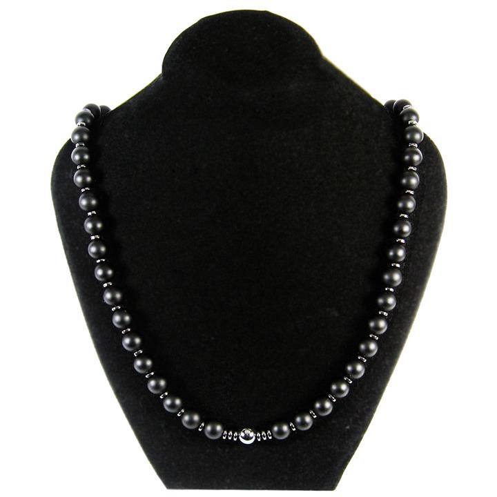 گردنبند حامد گالری طرح حدید و اونیکس مدل sf574